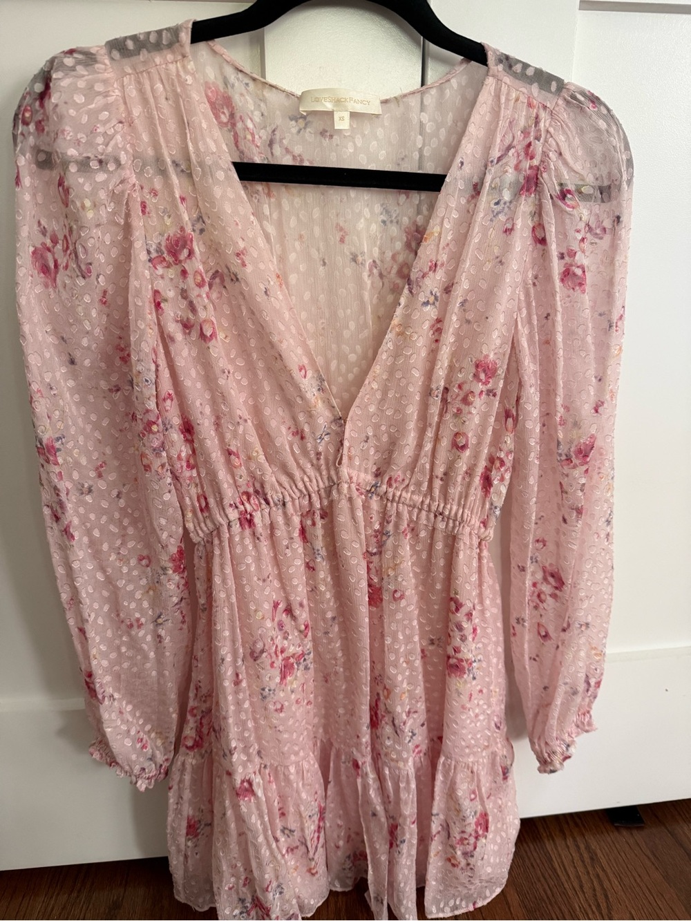 LoveShackFancy Siriana mini silk-blend dress - Picture 2 of 4